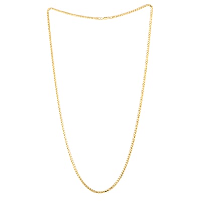 10K Yellow Gold 3mm Palma Necklace (22 Inches) 5.90 Grams