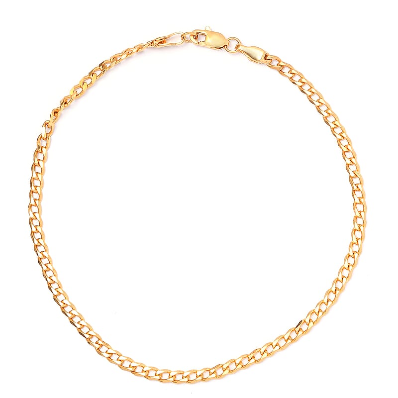10K Yellow Gold 2.5mm Curb Bracelet (6.00 In)