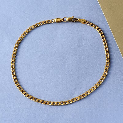 10K Yellow Gold 2.5mm Curb Bracelet (6.00 In)