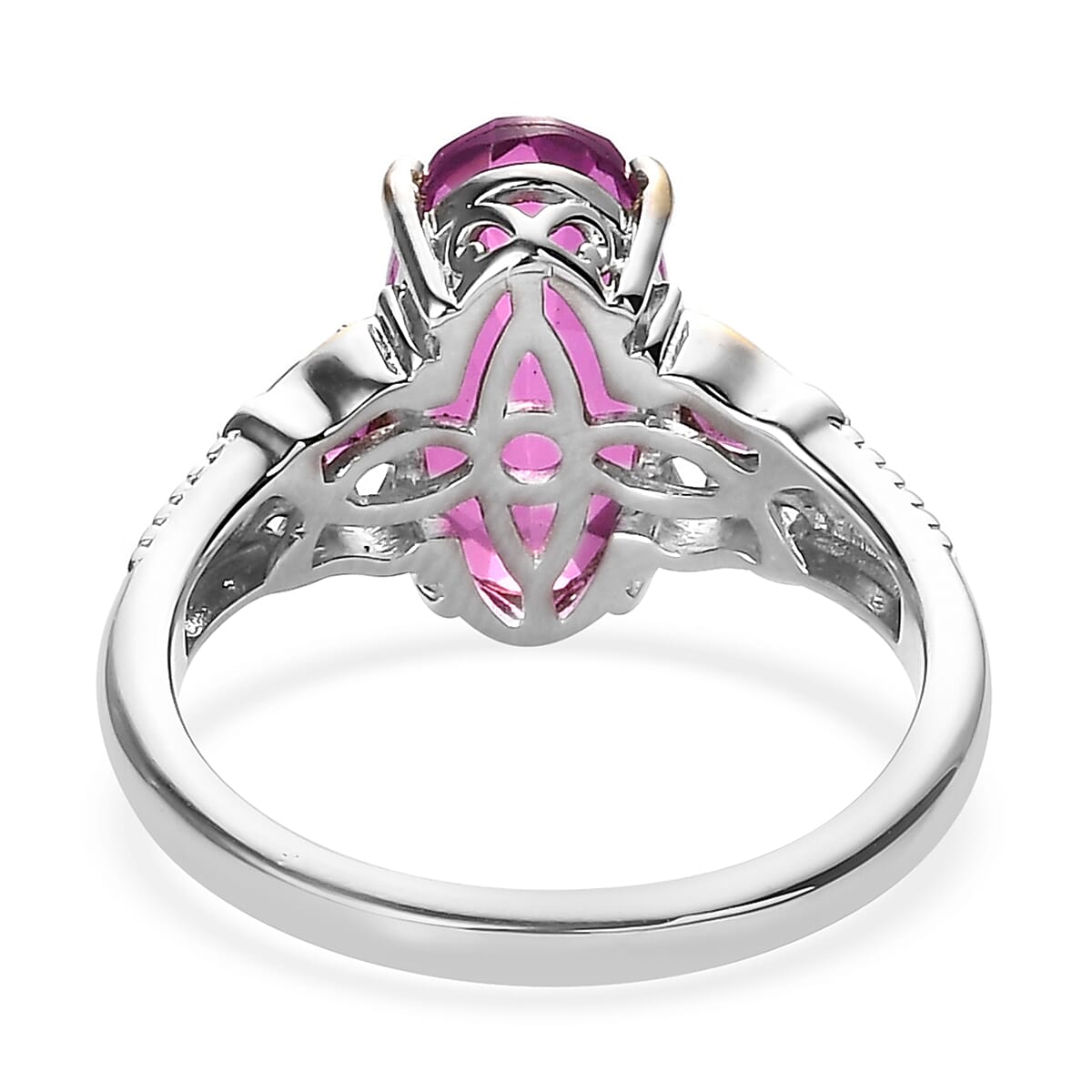 Karis African Lilac Quartz (Triplet) and Orissa Rhodolite Garnet Ring in 18K YG Plated and Platinum Bond (Size 10.0) 4.00 ctw