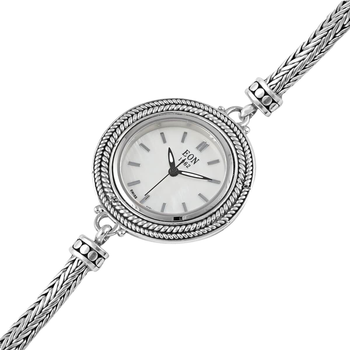 Eon 1962 Swiss Movement Water Resistant Toggle Clasp Watch in Sterling Silver (7.50 In) 22.3 Grams image number 3