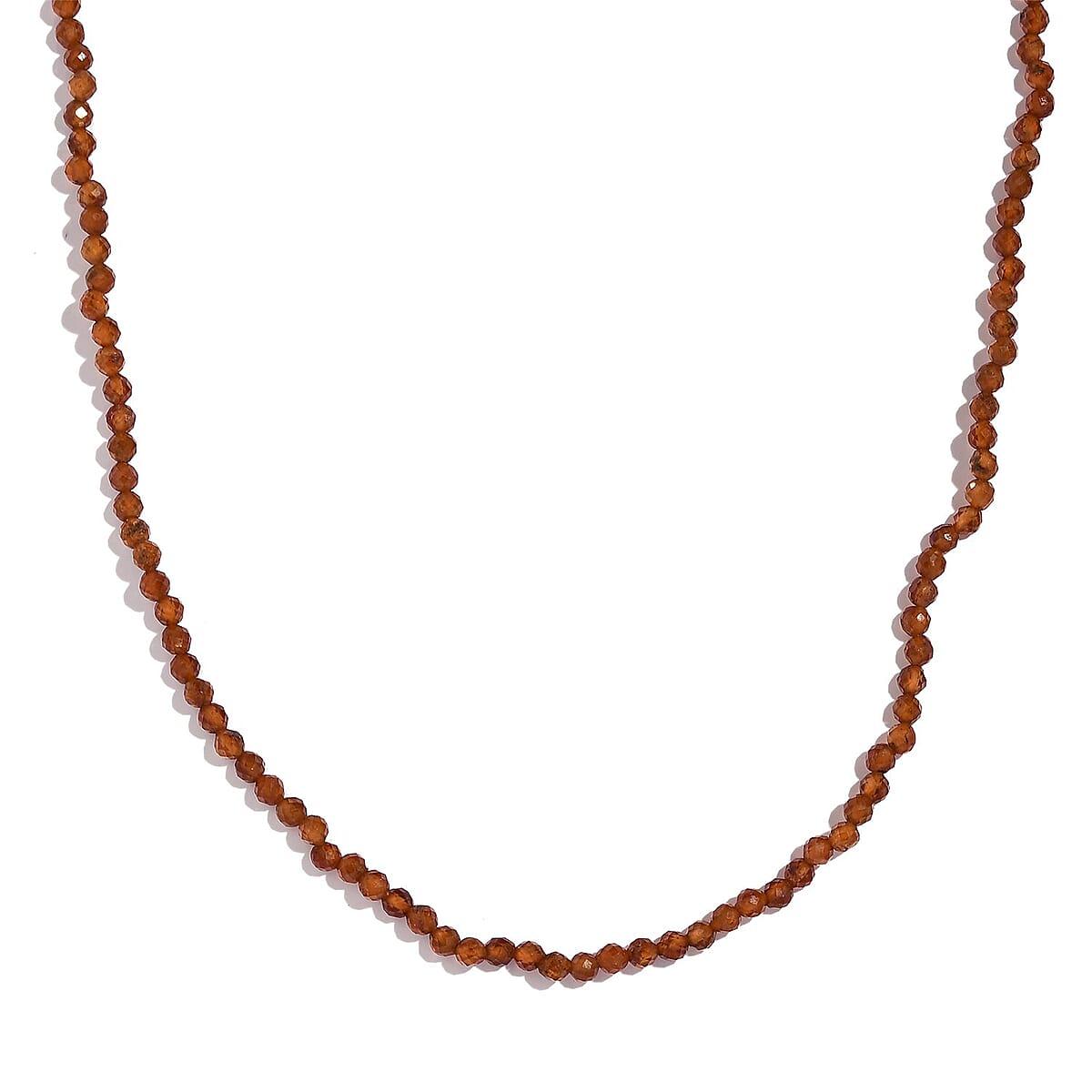 Ratnapura Hessonite Garnet Beaded Necklace 20 Inches in Platinum Over Sterling Silver 39.50 ctw image number 3