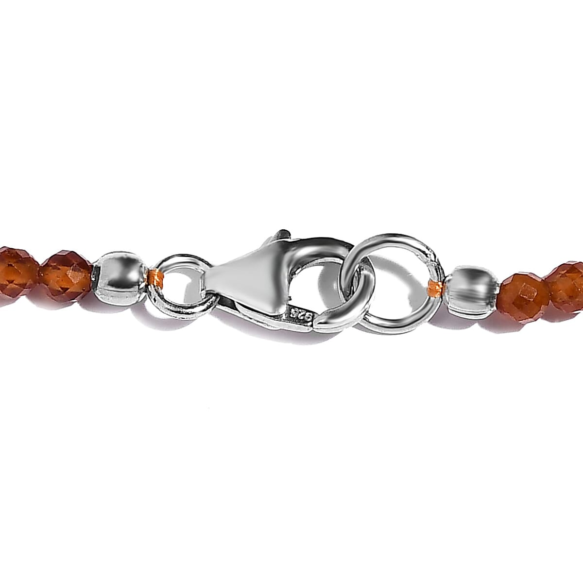 Ratnapura Hessonite Garnet Beaded Necklace 20 Inches in Platinum Over Sterling Silver 39.50 ctw image number 4