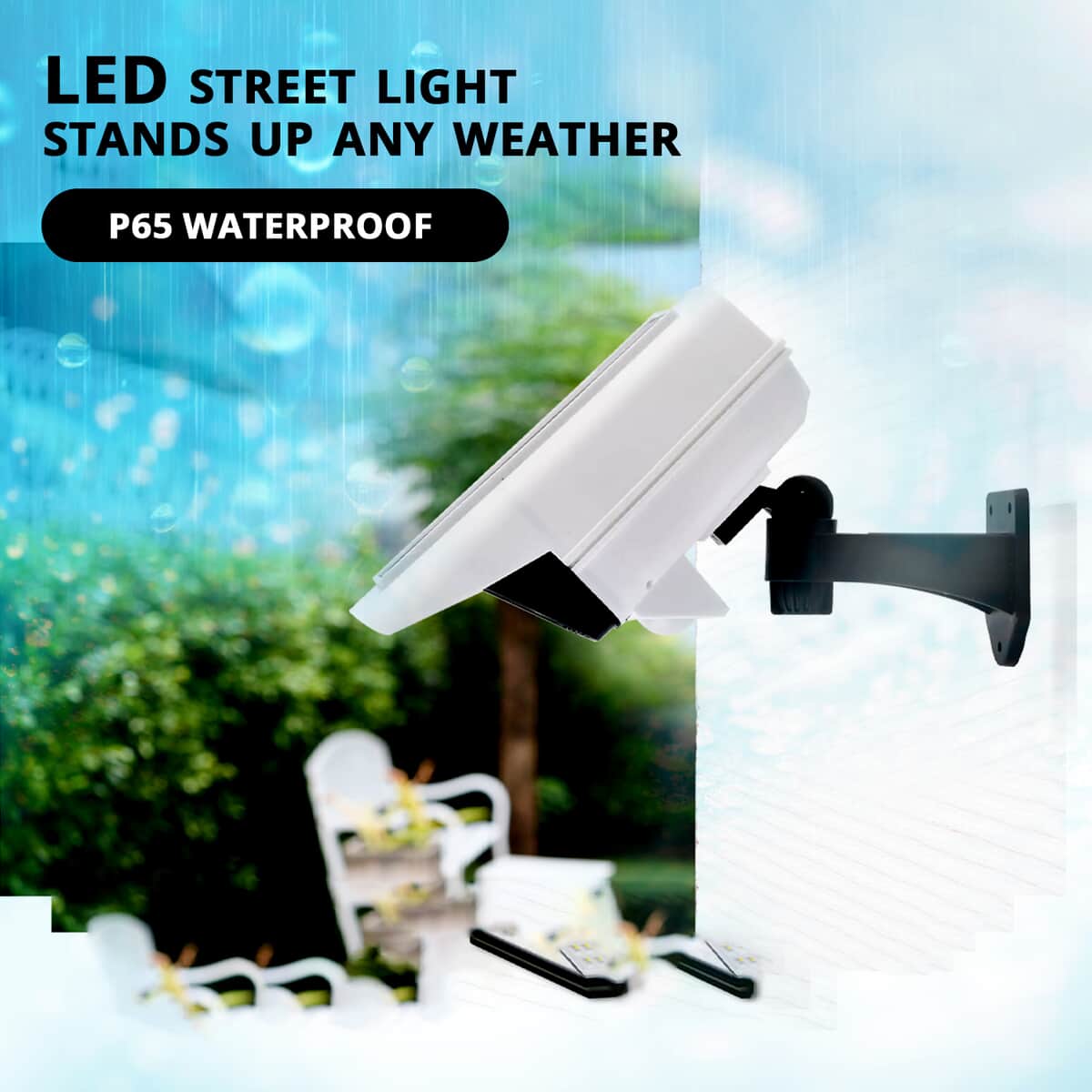 White Camera Design LED Solar Street Light image number 2