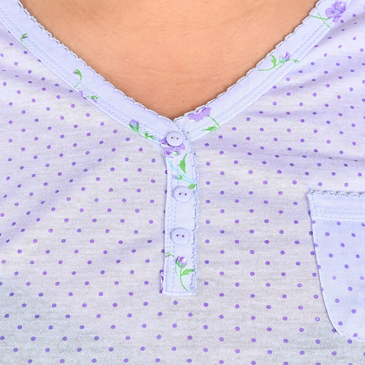 AMANDA PAIGE Yellow Floral Knit Pajama Set - 1X image number 3