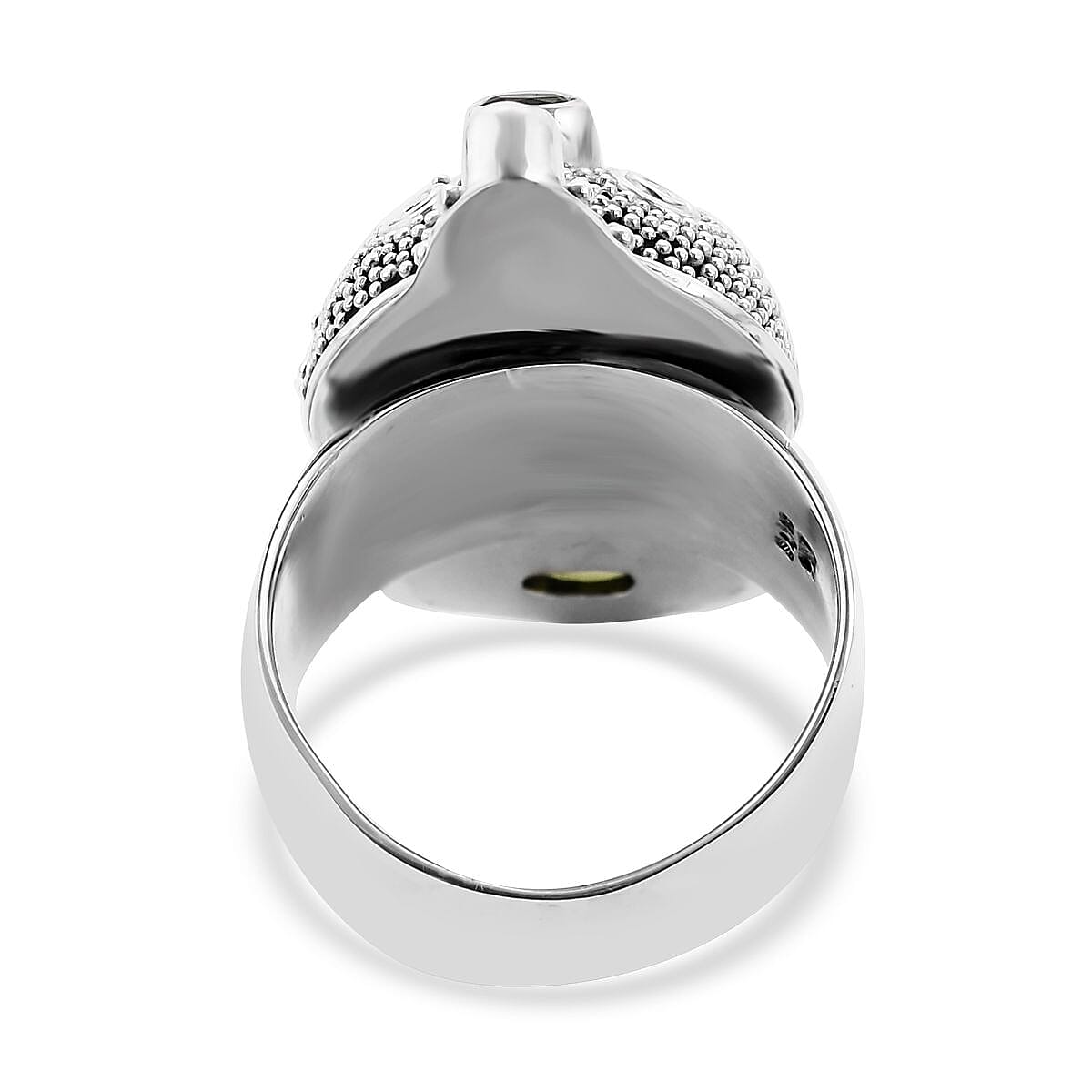 Sajen Silver Mother Of Pearl and Multi Gemstone Ring in Sterling Silver (Size 8.0) 2.00 ctw image number 4