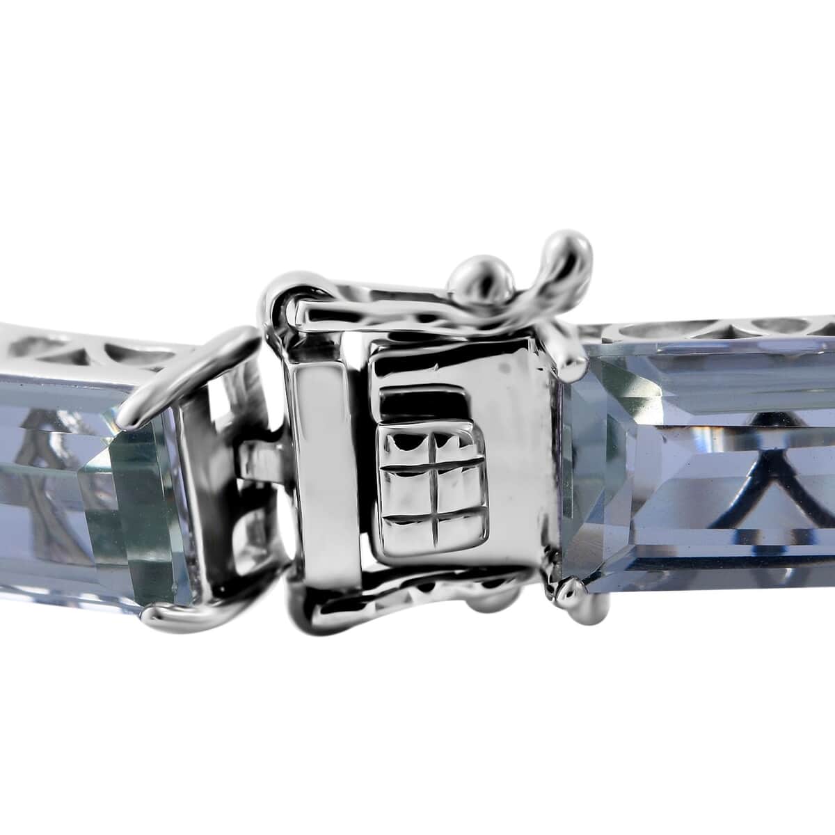 Montezuma Prasiolite Bracelet in Platinum Over Sterling Silver (8.00 In) 55.35 ctw image number 2