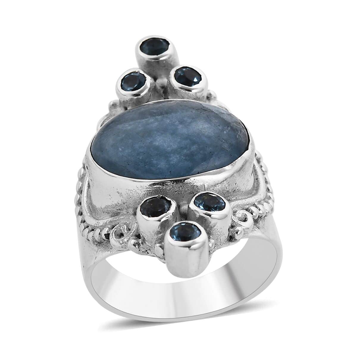 Sajen Silver Espirito Santo Aquamarine and Blue Topaz Ring in Sterling Silver 8.75 ctw image number 0