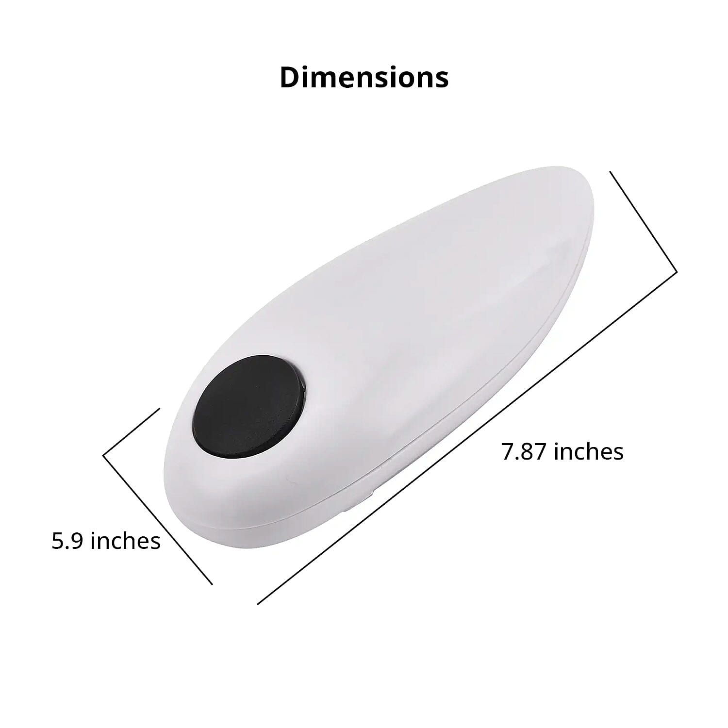 White, Black and Green Electric Can Opener with Manual Jar Opener