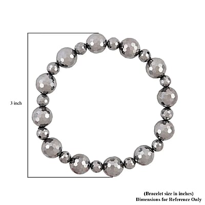 Terahertz 150.00 ctw Beaded Stretchable Bracelet
