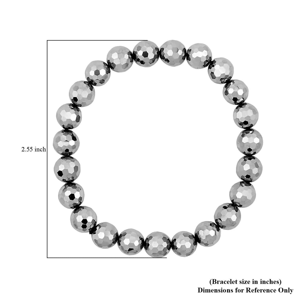 Terahertz Bracelet, Faceted Beaded Bracelet, Stretch Bracelet 73.50 ctw (Del. in 10-12 Days) image number 4