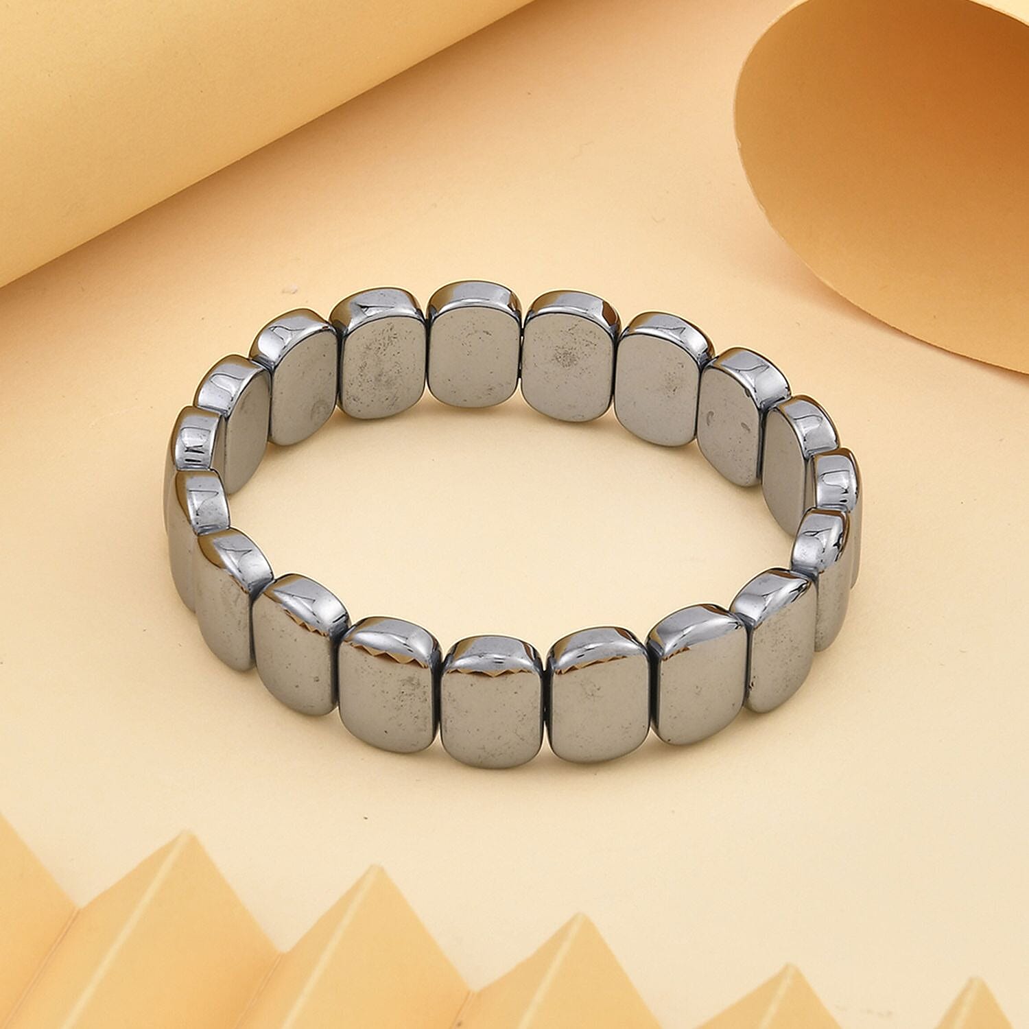  Terahertz 117.00 ctw Block Stretchable Bracelet
