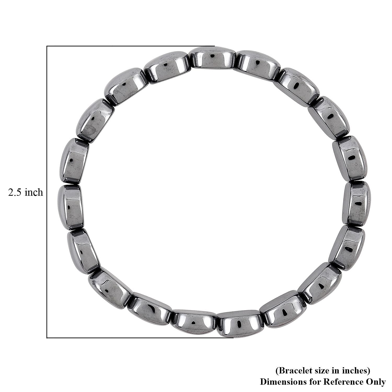  Terahertz 117.00 ctw Block Stretchable Bracelet