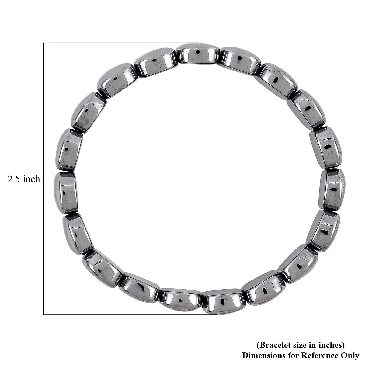 Terahertz 117.00 ctw Block Stretchable Bracelet image number 2