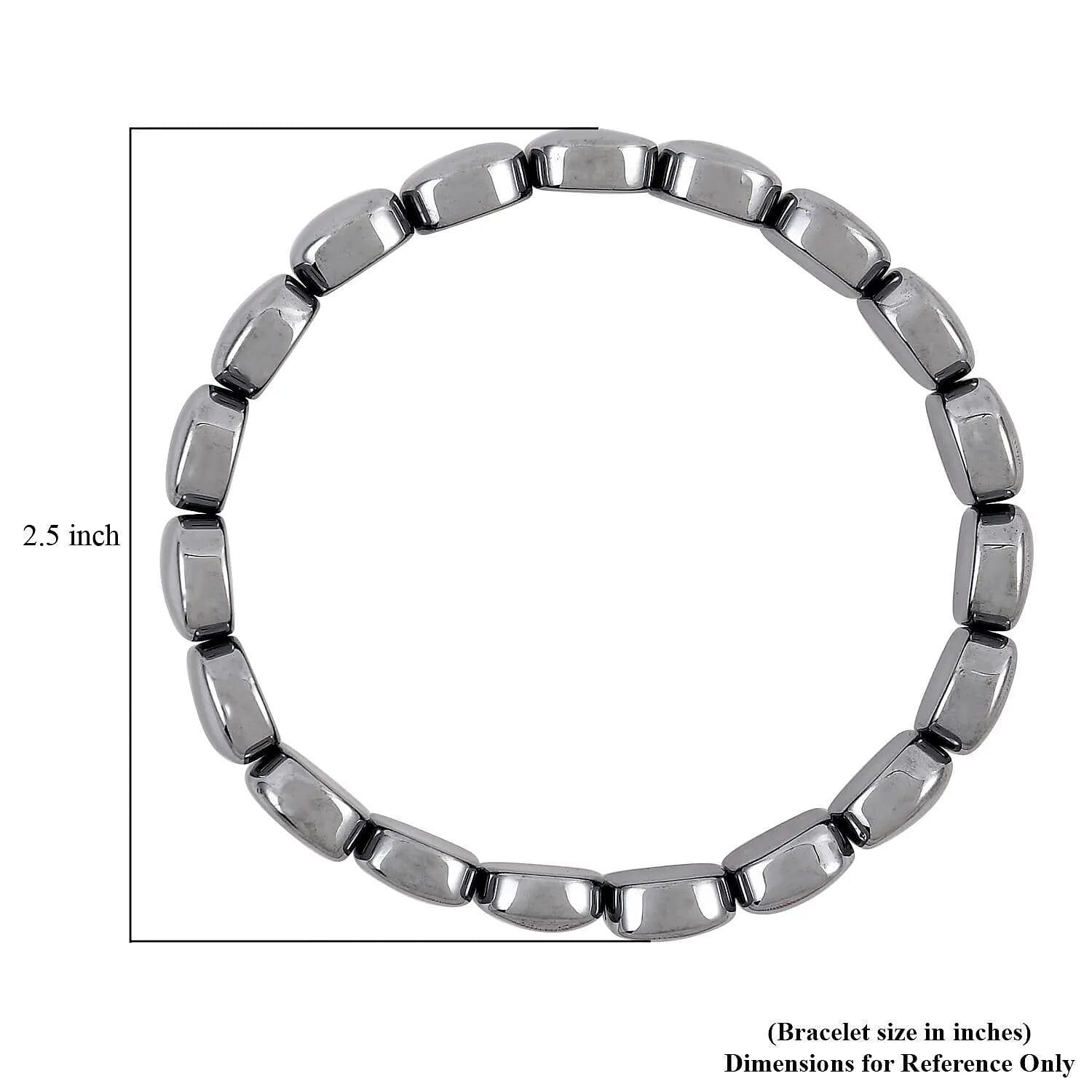  Terahertz 117.00 ctw Block Stretchable Bracelet