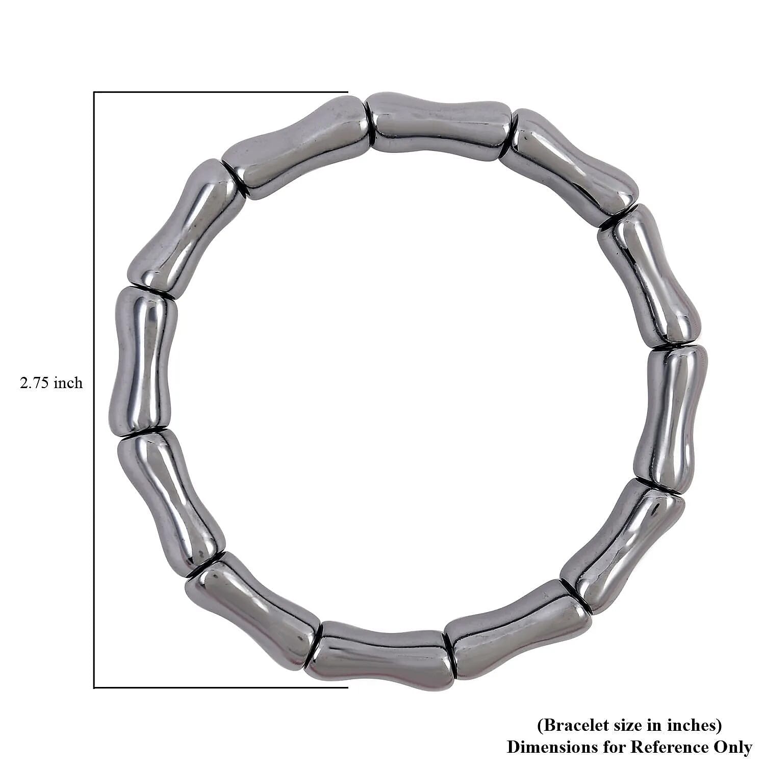 Terahertz 123.00 ctw Bamboo Stretchable Bracelet