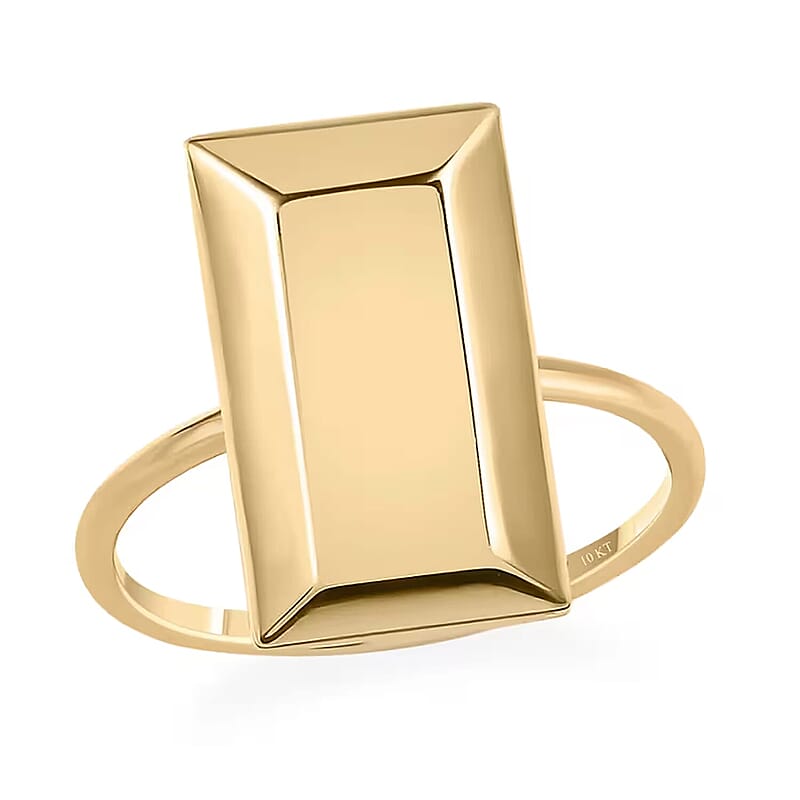 Luxoro 10K Yellow Gold Bar Ring 1.90 Grams(Size 5.0)