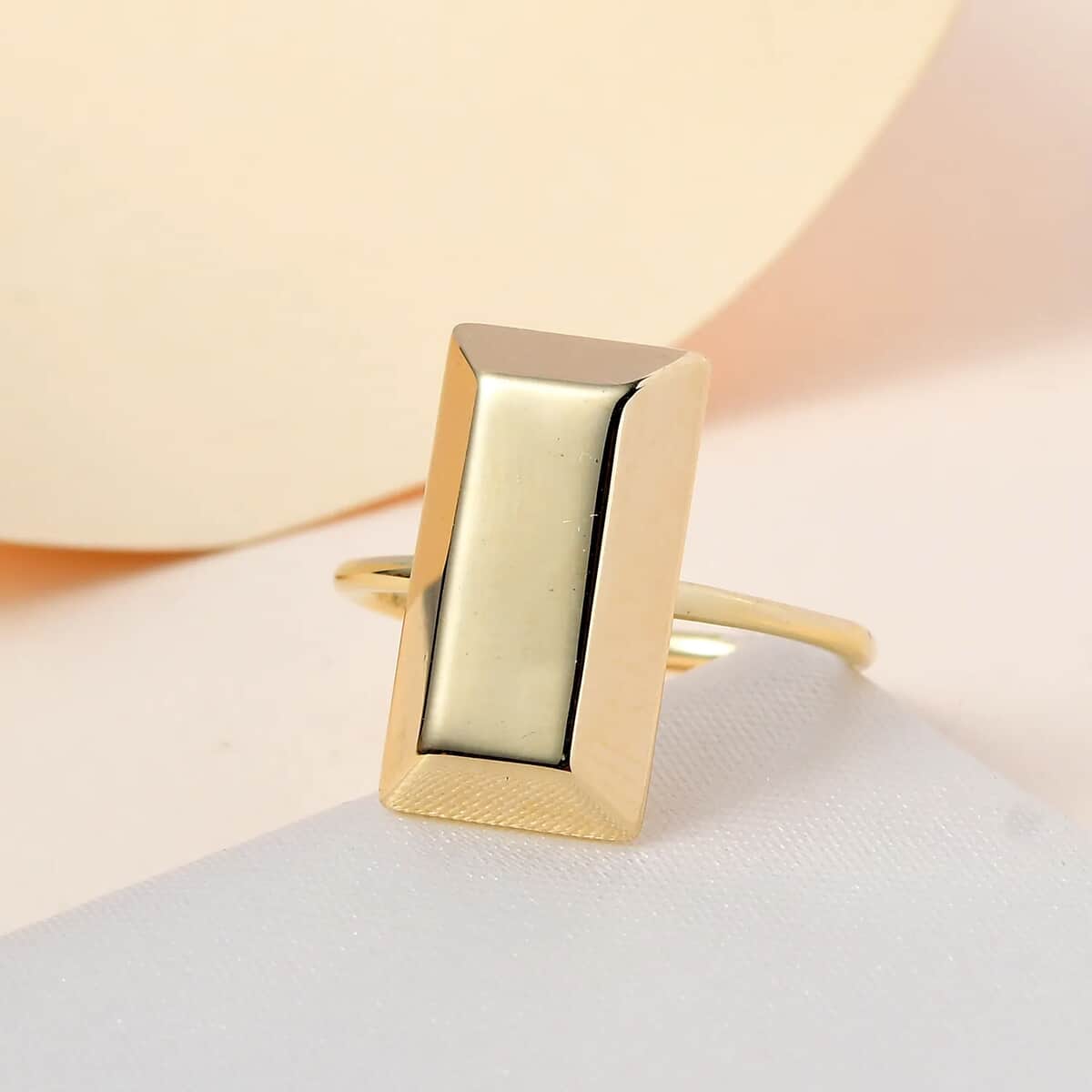 LUXORO 10K Yellow Gold Bar Ring 1.55 Grams image number 1