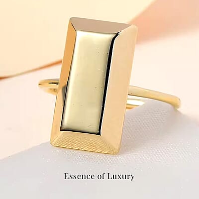 Luxoro 10K Yellow Gold Bar Ring 1.90 Grams(Size 5.0)