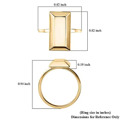 Luxoro 10K Yellow Gold Bar Ring 1.90 Grams(Size 5.0)