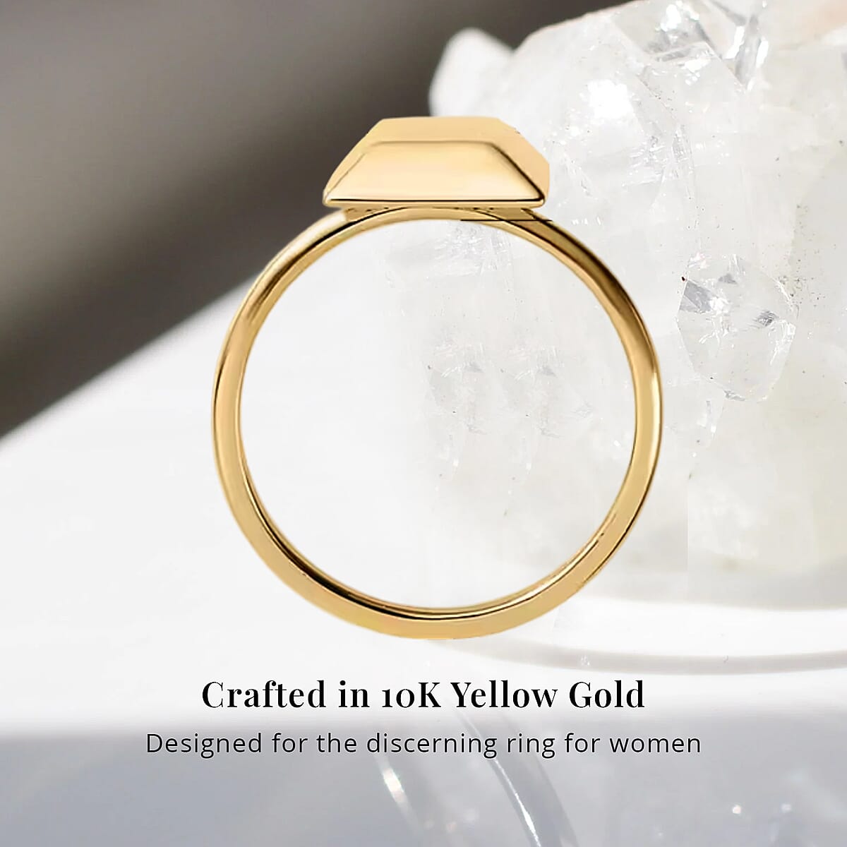Luxoro Bar Ring in 10K Yellow Gold,Yellow Gold Ring, Gold Jewelry For Her 1.90 Grams (Size 7.0) image number 2