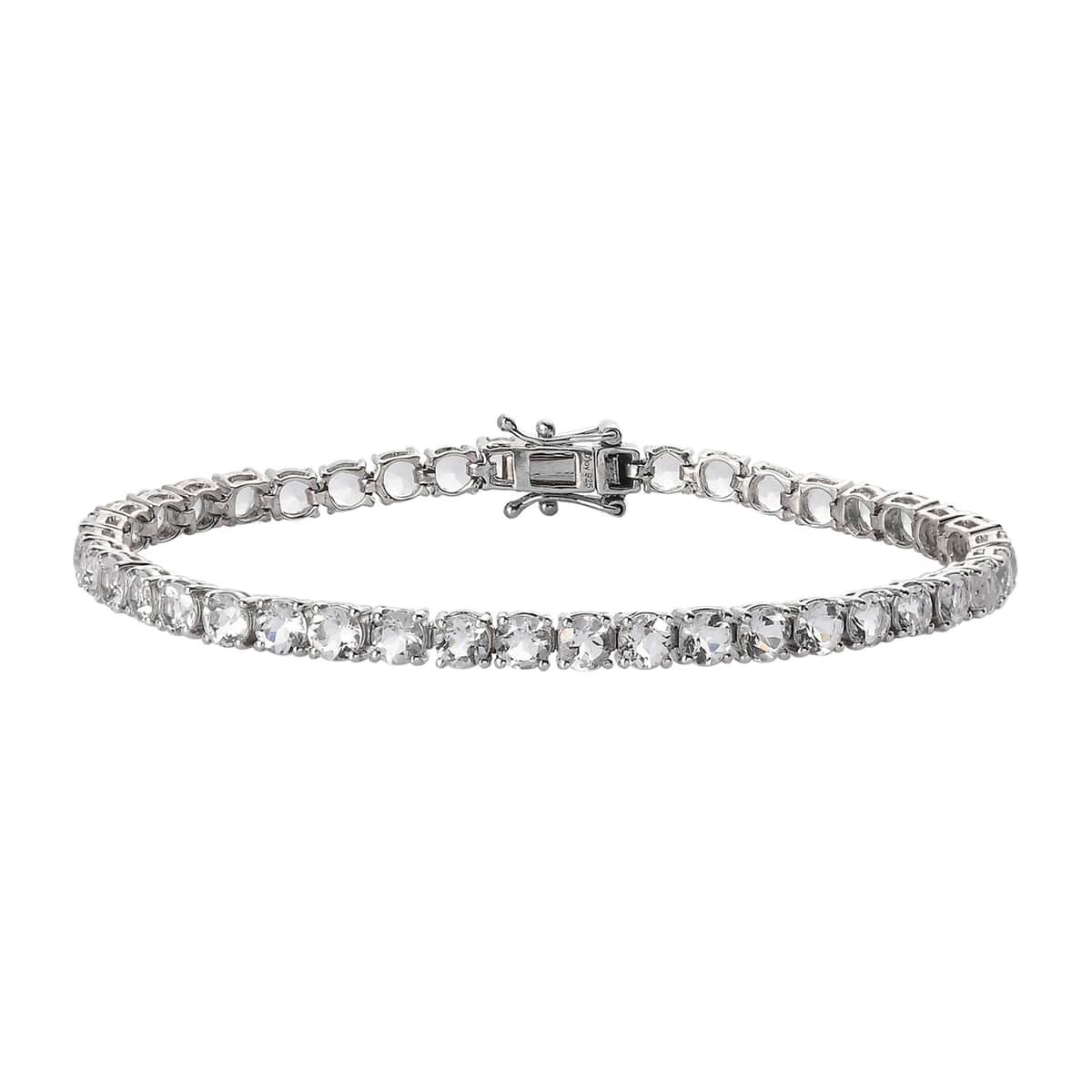 Brazilian Petalite Tennis Bracelet in Platinum Over Sterling Silver (7.25 In) 8.90 ctw image number 0