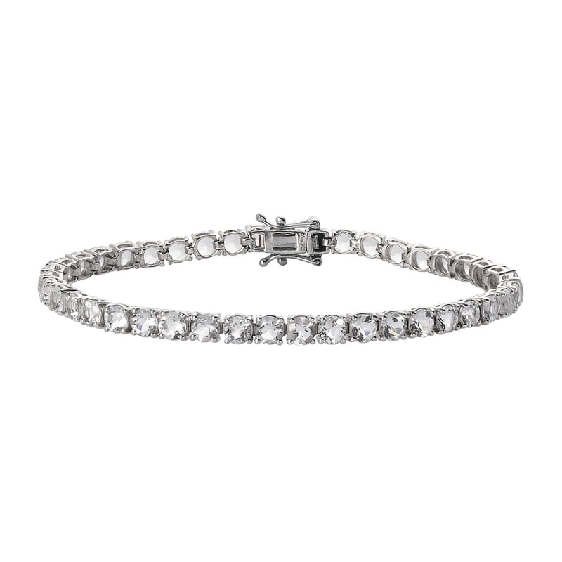 Brazilian Petalite Tennis Bracelet in Platinum Over Sterling Silver (7.25 In) 8.90 ctw