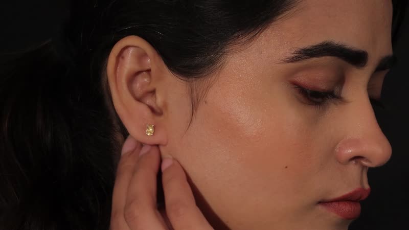 Brazilian Petalite Stud Earrings in Sterling Silver 0.80 ctw