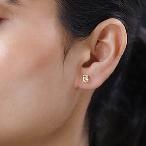 Brazilian Petalite Stud Earrings in Sterling Silver 0.80 ctw