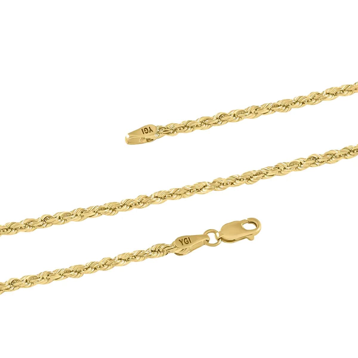 Buy 14K Yellow Gold Rope Necklace, Gold Chain, Gold Necklace For Women,  Birthday Gifts For Her (20 Inches) at ShopLC.