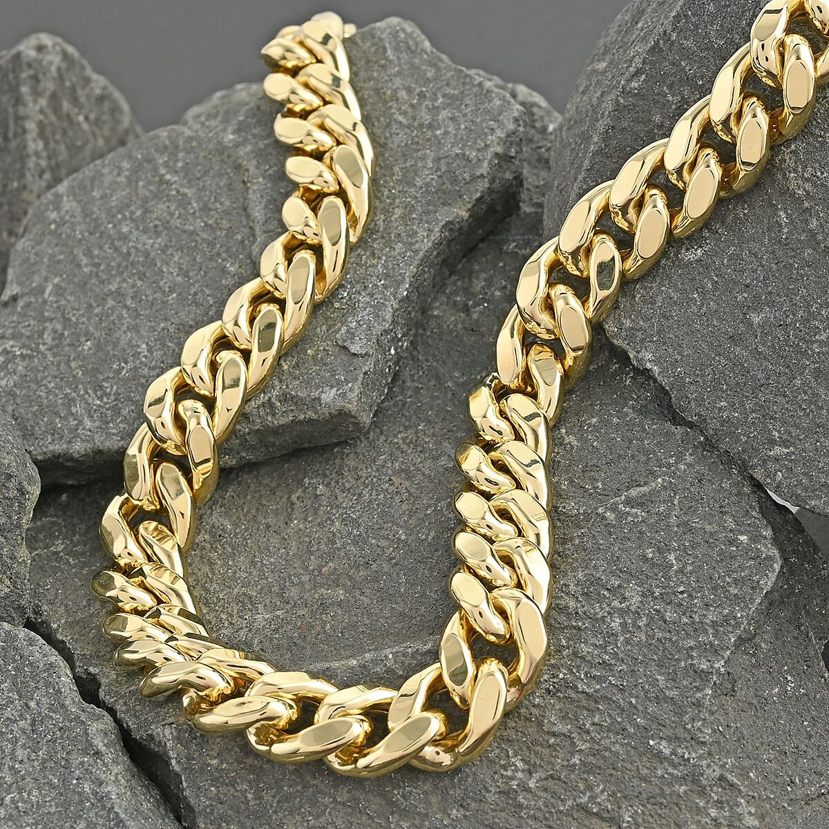 10K Yellow Gold 13mm Miami Cuban Necklace 22 Inches 88.90 Grams image number 1