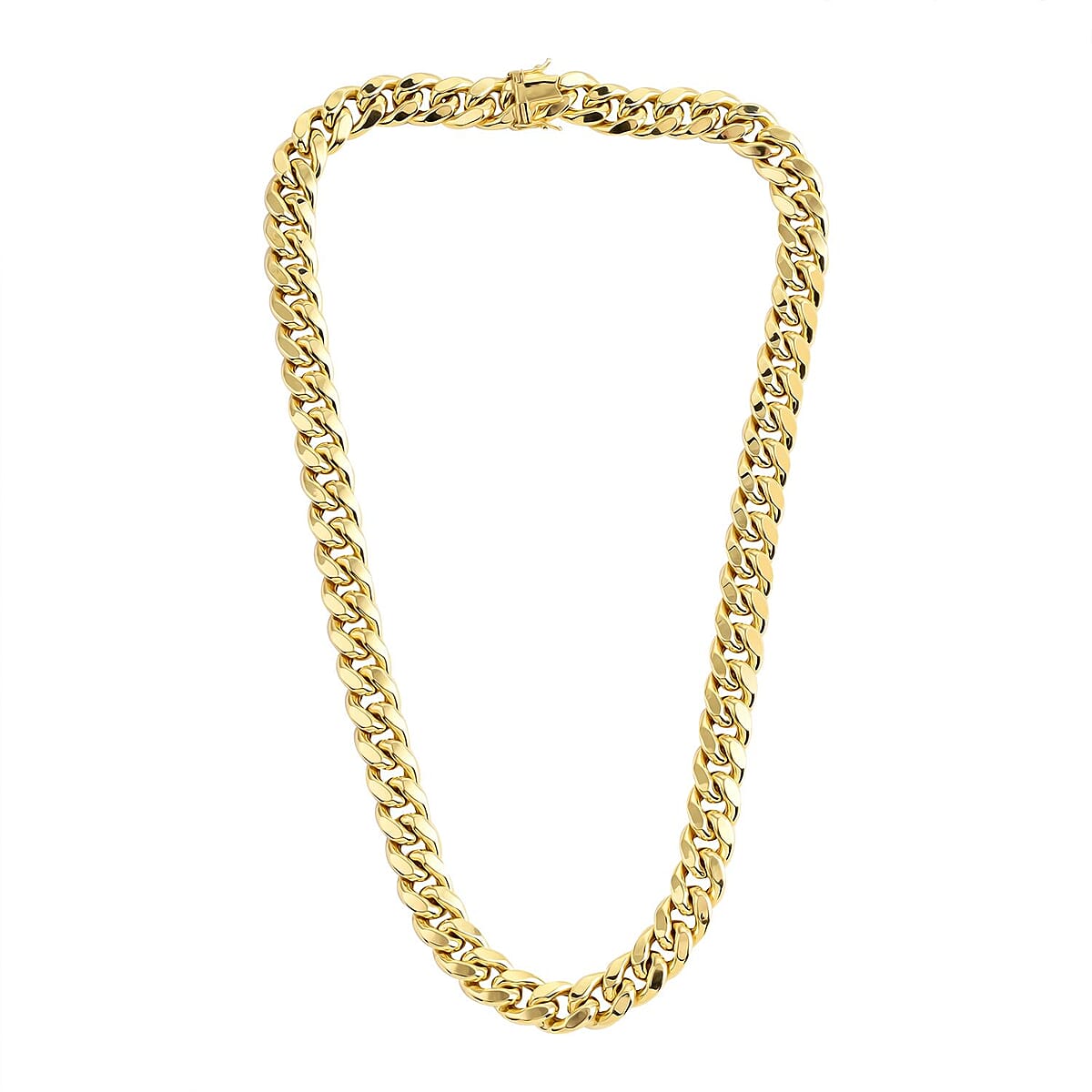 10K Yellow Gold 13mm Miami Cuban Necklace 22 Inches 88.90 Grams image number 3