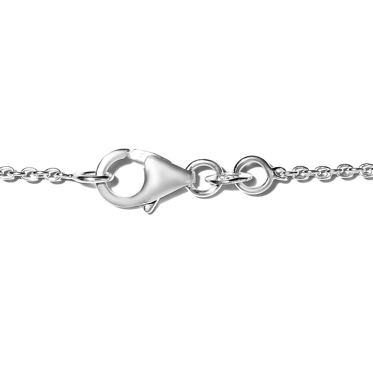 Freshwater Pearl Station Necklace 20 Inches in Sterling Silver image number 4