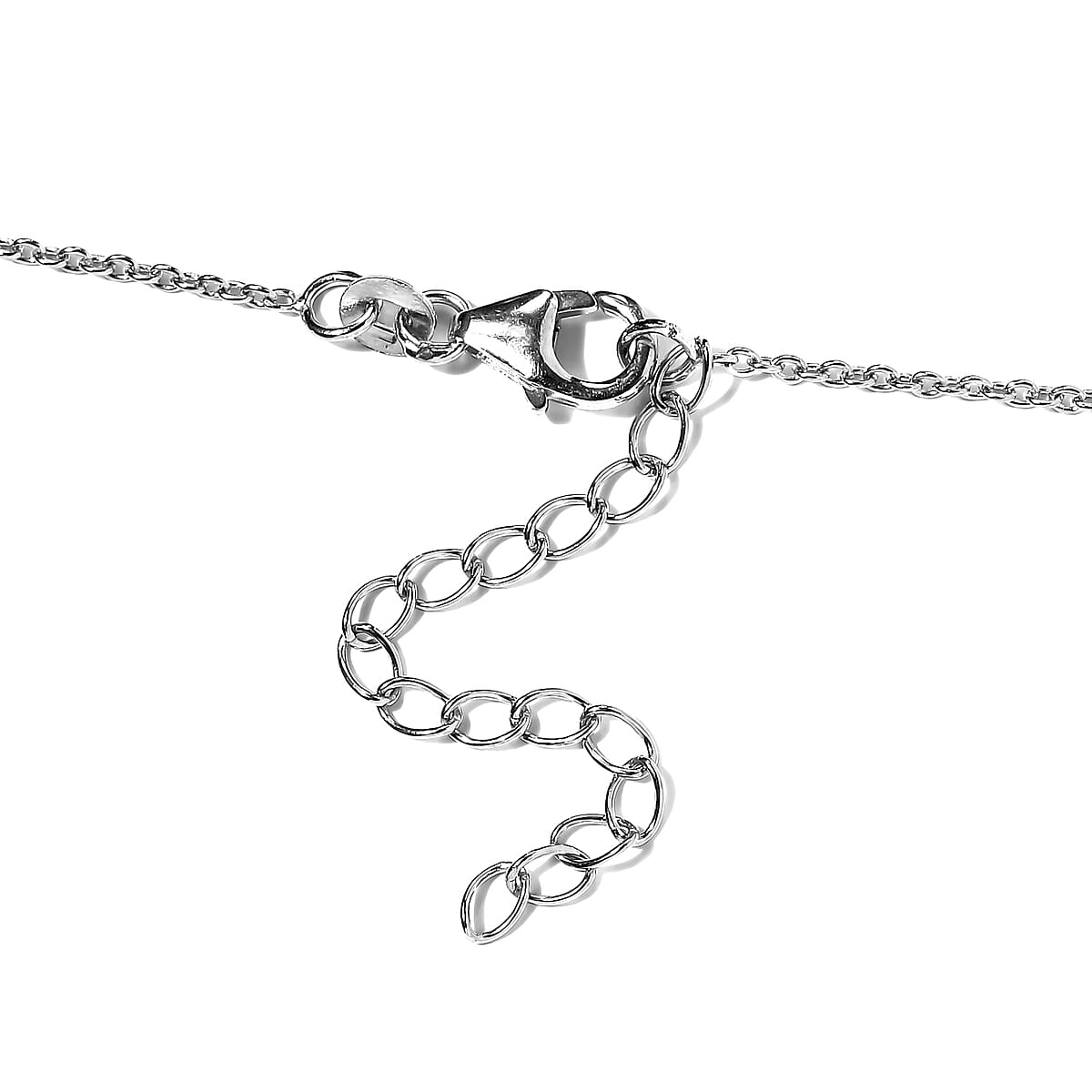 Sleeping Beauty Turquoise Necklace 18 Inches in Platinum Over Sterling Silver 5.90 ctw image number 4