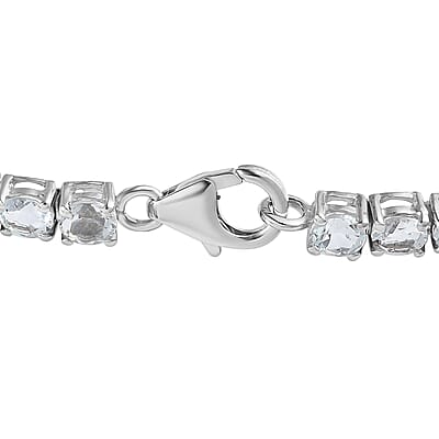 Premium Brazilian Goshenite Tennis Bracelet in Platinum Over Sterling Silver (6.50 In) 9.65 ctw