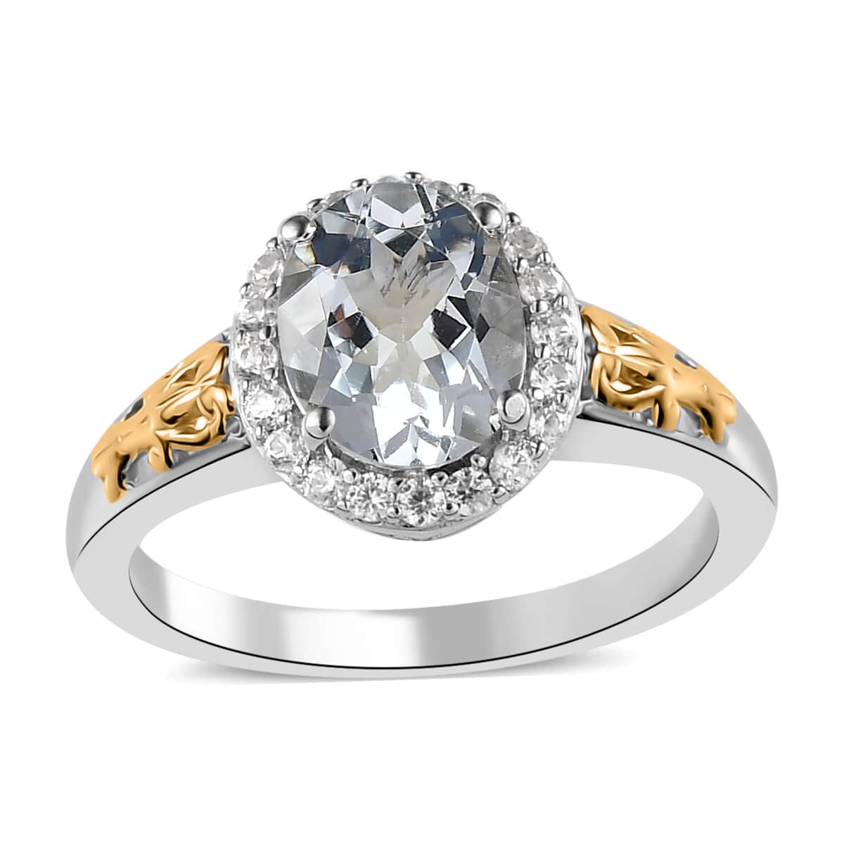 Platinum Vermeil Diamond Halo Ring 2024