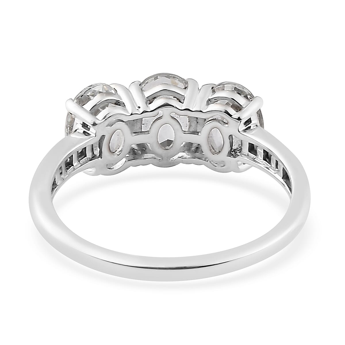 Premium Brazilian Goshenite and Diamond Ring in Platinum Over Sterling Silver 2.00 ctw image number 4