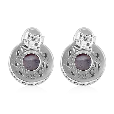 Pink Pearl Floral Framework Stud Earrings in Sterling Silver