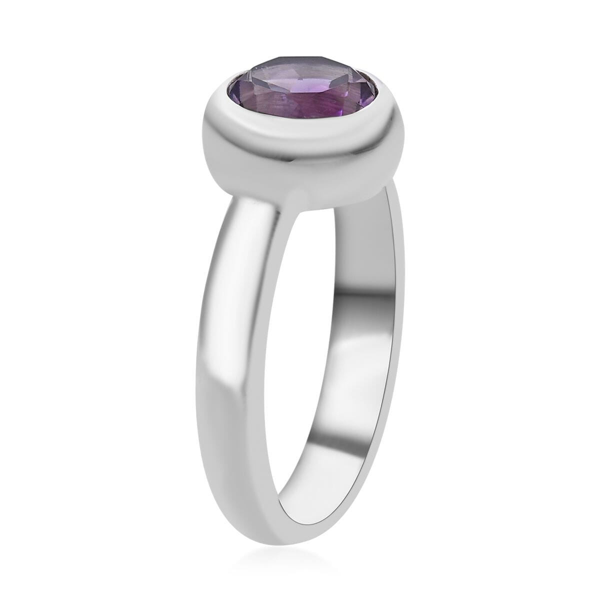 BALI LEGACY Amethyst Solitaire Ring in Sterling Silver 0.25 ctw image number 3