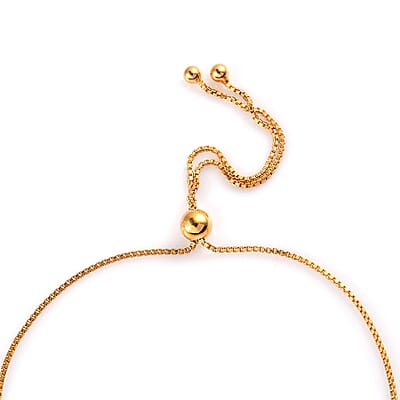 Premium Golden Tanzanite Bolo Bracelet in Vermeil Yellow Gold Over Sterling Silver 2.10 ctw