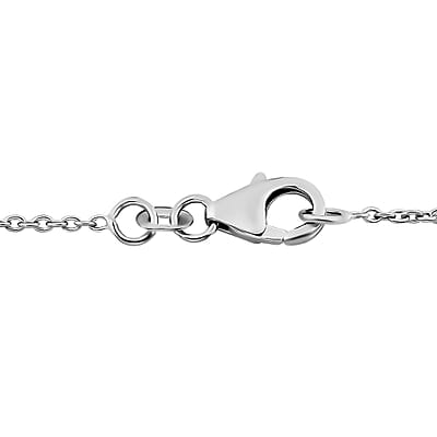 Galilea Rose Quartz Necklace 20 Inches in Sterling Silver 52.00 ctw