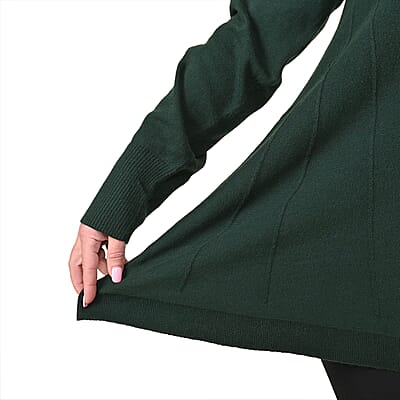 Tamsy Forest Green Knit Sweater