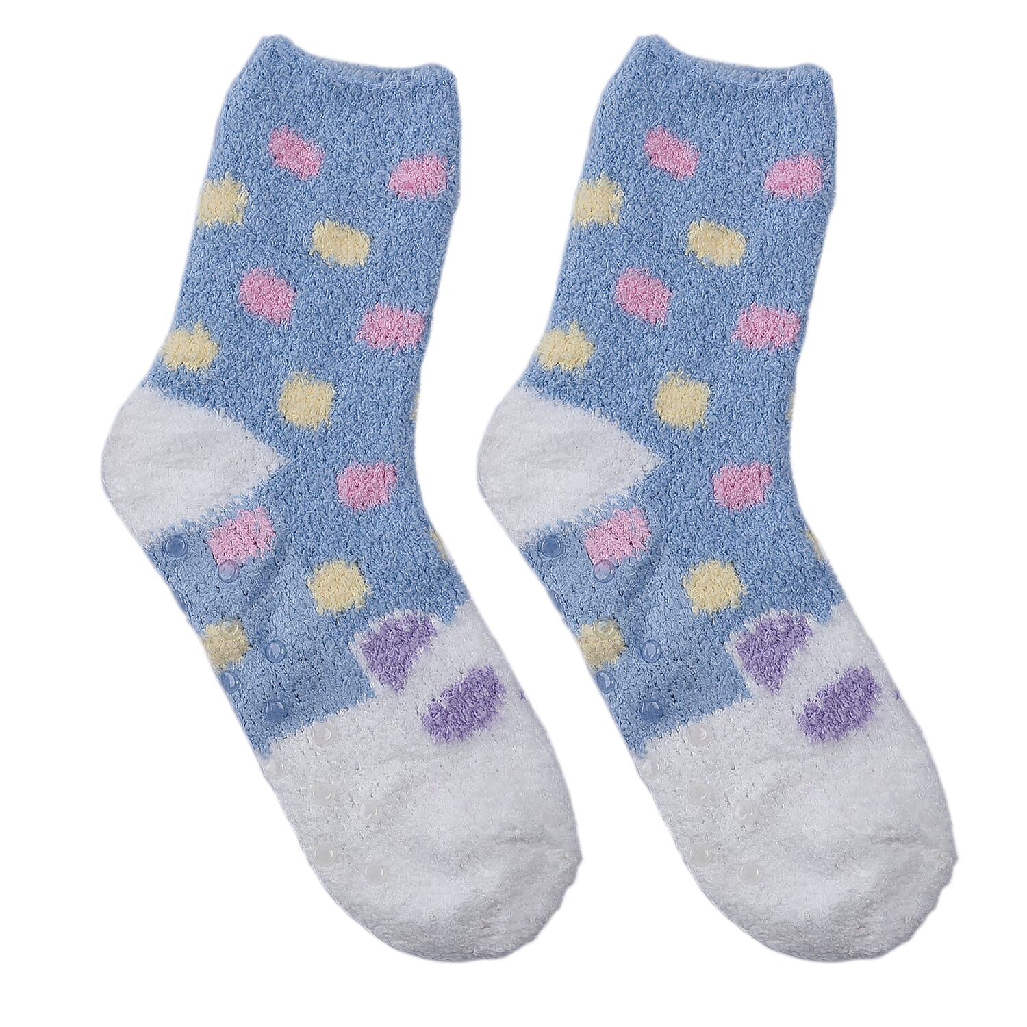 Set of 5 Pair Animal Pattern Jacquard Super Soft & Warm Plush Non-Slip Socks