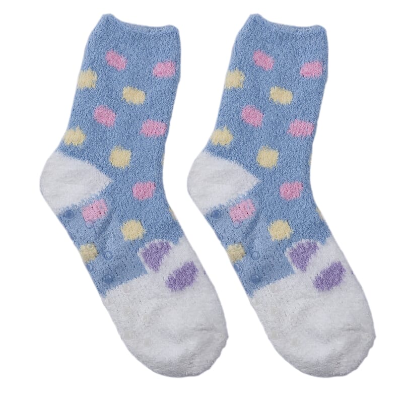 Set of 5 Pair Animal Pattern Jacquard Super Soft & Warm Plush Non-Slip Socks
