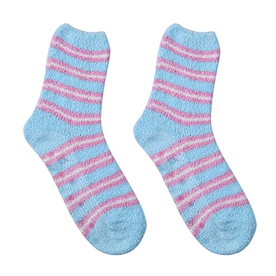 Set of 5 Pair Tree, Santa Claus and Intricate Pattern Jacquard Super Soft & Warm Plush Non-Slip Socks