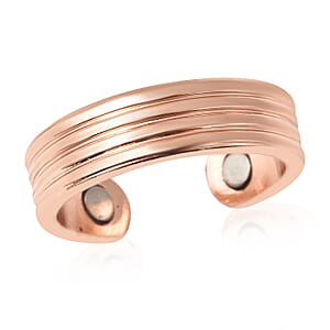 Lining Pattern Ring in Rosetone (Size 7.0)