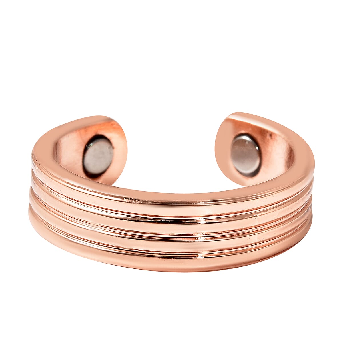 Lining Pattern Ring in Rosetone (Size 7.0) image number 3