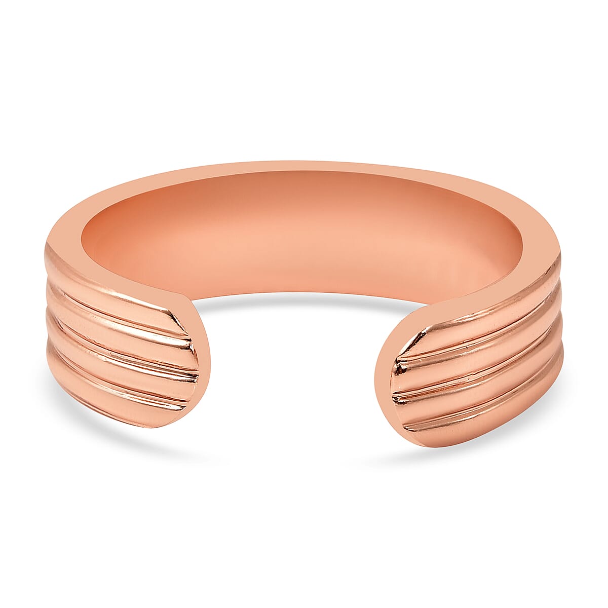 Lining Pattern Ring in Rosetone (Size 7.0) image number 5