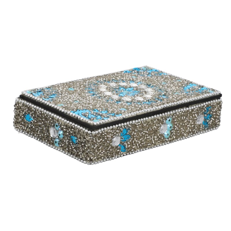 Set of 5 Multi Color Beaded Pen with Matching Storage Box