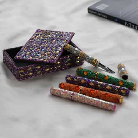 Buy Set of 7 Multi Color Beaded Ball Point Pens , Best Refillable Ballpoint  Pen , Beadable Decorative Pen at ShopLC.